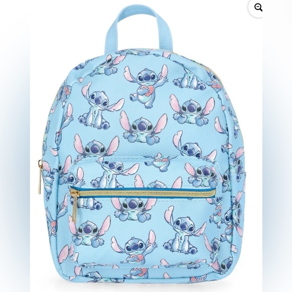 Disney Other - Disney Stitch Girls Faux Leather Mini Backpack